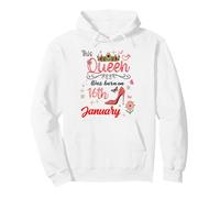 16 gennaio Compleanno Questa Regina è Nata Il 16 gennaio Felpa con Cappuccio
