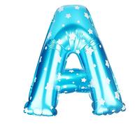 16 'grandi palloncini a forma di lettera a elio, lettere A ~ Z, palloncino per matrimonio, festa di compleanno, blu e Dot A, elegante e popolare design durevole
