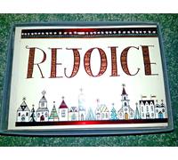 16 Hallmark Rejoice Natale Carte & Buste Lamina Inscatolato Set Religioso Nuovo