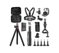 16-in-1 Action Camera Accessory Kit for / Action 5/4/ Tripod/Chest Mounts/Carrying Case/Cold Shoe