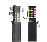 16-in-1 CFexpress Tipo A + SD + TF Card Reader & Storage Case Combo, USB-C 3.2 Gen2 10Gbps ad alta velocità Multi Card Reader Portable Card Holder Adapter per fotocamere, telefoni, droni, action