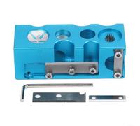16 in 1 Cue Tip Shaper in lega di alluminio, strumento professionale da biliardo per modellare e lucidare le punte delle stecche, compatto per giocatori (blu)