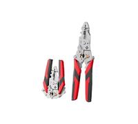 16-In-1 Foldable Stainless Steel Wire Stripper, Multifunctional Wire Stripper Twister Tool with Cable Scissors, Electrician Pliers for Cutting, Clamping, Side Shearing & Winding Wires (2pcs)