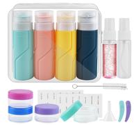 16 Kit Viaggio Liquidi Aereo Flaconi Contenitori da Viaggio 100 ml Boccette