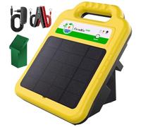 16 KM Apparecchio Per Recinto Elettrico Solare,Bassa Impedenza, Tensione Di Picco 8 kV 0,2 J, Per Pollame,Bestiame,Giardini, Batteria Al Litio 10,4 Ah, Impermeabilità IP55