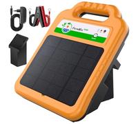 16 KM Pastore Elettrico Solare, 0.2J 8KV Elettrificatore per Recinti Elettrici con Pannello Solare e Batteria 4.3W, Elettrificatore per Recinto Elettrico Per Animali, Bestiame, Allevamento Di Pollame