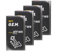 16 L MANNOL 4x O.E.M. 8217 ATF WS Olio Cambio Automatico