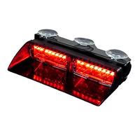 16 LED Strobe Light, Riloer 12V Lampeggiante Polizia di Emergenza Avvertimento Flash Lampada a Ventosa per Rimorchi per Camion