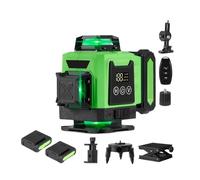 16 Linee Di Livello 4D 360° Orizzontale Verticale A Croce 2 Pezzi 6000mAh Batteria Agli Ioni Litio Strumento Livellamento Automatico Precisione Flessibilità Misurazione(1.2M Tripods set)