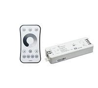 16.LT5R1DK KIT Dimmer monocolore, Radiocomando 1zona RF2,4GHz+ricevitore 12V(96W)/24V(192W)8A, pulsante LIFE512