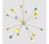 16 Luce Stile Moderno Multicolore Cono Arms Sputnik Lampadario Armatura Ciondolo