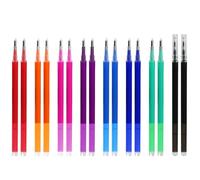 16 mine di ricambio per penne gel cancellabili, adatte per Pilot FriXion Ball, Clicker ed Eberhard Faber, 0,7 mm, 11 cm, mina di ricambio per penna gel cancellabile (8 colori)