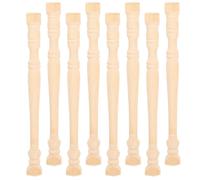 16 Mini Colonne Romane In Legno Per Casa Miniaturizzata