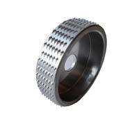 16 mm Bore Wood Grinding Wheel for Angle Grinder, 1PC High Carbon Steel Rotary Disc for Sanding, Lucidatura & Wood Carving Tool(1pcs Silver Cylinder)