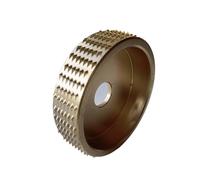 16 mm Bore Wood Grinding Wheel for Angle Grinder, 1PC High Carbon Steel Rotary Disc for Sanding, Lucidatura & Wood Carving Tool(1 cilindro d'oro)