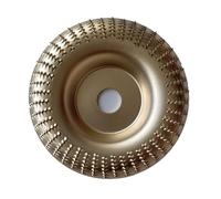 16 mm Bore Wood Grinding Wheel for Angle Grinder, 1PC High Carbon Steel Rotary Disc for Sanding, Polishing & Wood Carving Tool(1 pezzo oro Bend)