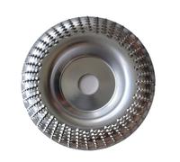 16 mm Bore Wood Grinding Wheel for Angle Grinder, 1PC High Carbon Steel Rotary Disc for Sanding, Polishing & Wood Carving Tool(1 pezzo Silver Bend)