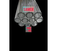 16 MM Od 10 Id 2.7 Muro, Vetro Tubature Un Set Di (10) Pezzi Trasparente 10 " L