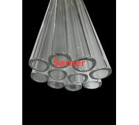 16 MM Od 10 Id 2.7 Muro, Vetro Tubature un Set Di (5) Pezzi Trasparente 10 " L