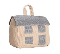 Virsus Fermaporta CANE da pavimento 7160, accessorio decorativo, fermaporte in poliestere peso 1,2 kg con imbottitura pesante, per porte e finestre (Marrone a Righe in Stoffa)