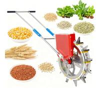 16 mouths,BAOJUHUIKANG Distributore portatile di semi da giardino con impostazioni regolabili Tutte le dimensioni dei semi Strumento da giardino durevole per la piantagione di semi di fattoria e prato