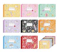 16 Pack Colorful Marble Composition Notebooks Bulk Back to School Notebook College Ruled Journal 80 Pages Composition Books First Day of School Gift for Student Teacher Office Supplies 7.4x4.7 Inch
