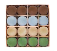 16 palline di Natale in velluto, 5 cm di diametro, per decorare alberi di Natale, ghirlande e decorazioni natalizie, con filo metallico (stile 1)