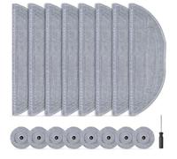16 panni per roborock S8 Maxv Ultra, panno in microfibra VibraRise 3.0, 8 mop e 8 mop con 1 cacciavite
