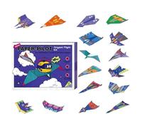 16 Papino di pieghevole creativo, artigianale in aereo | 16 modelli creativi, set artigianale, regalo perfetto per ragazzi e ragazze dai 6 ai 12 anni +