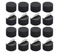 16 Pattini di isolamento acustico unilaterale, 30 x 15 mm Base antiscivolo in schiuma EVA Assorbente gli Urti per Subwoofer, Amplificatore, Sistema Audio Home Cinema, Nero