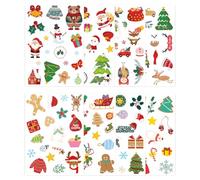 16 Pcs Adesivi Natalizi, Mestieri Fai da Te Carte Scrapbooking, Adesivi Natalizi per Bambini per Scrapbooking Calendario Biglietto d’Auguri e Fai da Te