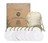 16 Pcs Dischetti Lavabili Struccanti Pad Rimozione Del Trucco Tampone Per