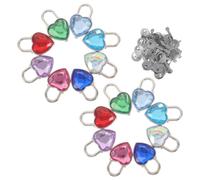 16 PCS Lucchetto Dell'amore Con Chiave Di Metallo Lock Forma Cuore