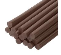 16 Pcs Mini Colla a Caldo, 0.28\" Dia x 7.87\" Lungo per EVA, Caffè