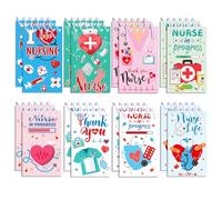 16 Pcs Nurse Memo Note Pads Mini Blank Notepads Spiral Nursing Small Pocket Notepads Medical Journal Notebook Nurse Gifts Nursing Student Daily Weekly Planner for Hospital School Supplies