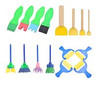 16 Pcs Pennelli Per Dipingere Bambini Sponge Painting for Children
