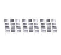 16 PCS Set Di Bandiere Da Corsa Decorazione Della Bandiera Scacchi