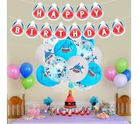 16 Pcs/set Pool Party Decorazioni Decorazione Per Feste Di Compleanno Squalo