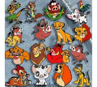16 PCS SET SPILLE CARTOONS DISNEY PINS LION KING PLUTO BAMBI