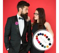 16 Pcs Spilla Fiore Da Colletto Spille Per Uomo Del Ballo Di Fine Anno