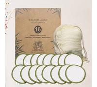 16 Pcs Spugnette Viso Pulizia Pad Di Rimozione Del Trucco Lavabili