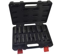 16 pezzi 1/2" Dr 6 punti europeo Deep Impact Socket Set 10 - 32 mm US PRO AT468