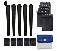 16 Pezzi 120mm Tubi Doob Set, Contenitore a Prova di Odore con Portatili Posacenere Tascabile, Tubo Flessibile Infrangibile a Prova di Odore con Sacchetti a Prova per Fumatori in Metallo