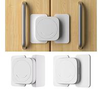 16 Pezzi Blocca Cassetti per Bambini, Bambino Chiusure di Sicurezza Interruttore Rotante, Chiusure di Sicurezza per Bambini per Armadi, Cassetti, Frigorifero, con Forte Adesivo 3M