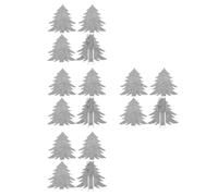 16 Pezzi Borsa Portaposate Natalizia a Forma di Albero, Tessuto Non Tessuto | Forchette e Tovaglioli, Copri Posate Decorativo, Uso Ristorante e Buffet, Stile Festivo