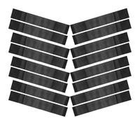 16 Pezzi Bracciale da Lutto Nero Elastico Regolabile | Poliestere, Vestibilità Comoda e Rimozione Rapida, Adatto ad Adulti Taglia Universale