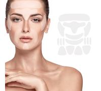 16 Pezzi Cerotti Antirughe, Patch Occhi Riutilizzabili, Cerotti Leviganti per Il Viso, Cerotti per Il Viso Silicone Pad Silicone, Adesivi Antirughe per il Viso Fronte Occhi Bocca