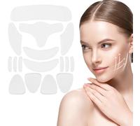 16 Pezzi Cerotti Leviganti per Il Viso, Patch Antirughe Riutilizzabile per il Viso, Design Morbido e Delicato Sulla Pelle e Lavabile, per Fronte, Occhi, Guance, Bocca e Petto