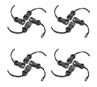 16 Pezzi Cinghia per Fotocamera un Sgancio Rapido QD Loops Adattatore Connettore Clip per Fotocamera un Sgancio Rapido per Fotocamere Digitali,