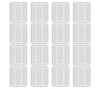 (16 pezzi) Combo 2 Essential Filtri HEPA per iRobot 105 Combo Robot, Combo Essential, Combo 2 Essential Robot Aspirapolvere, kit filtri, parti di ricambio, Filtro HEPA, Filtro verticale